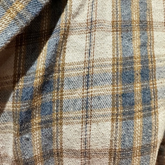 Plaid Button Down Shirt for Women. Y2K grunge - Picture 2 of 7